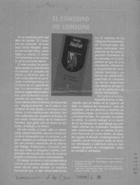 El Consumo me consume  [artículo]