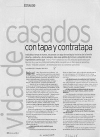 Vida de casados con tapa y contratapa  [artículo] Ana María Egert R.