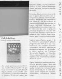 Club de la mente  [artículo]