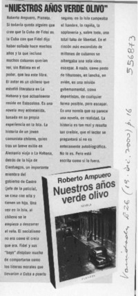 Nuestros años verde olivo  [artículo]