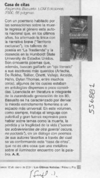 Casa de citas  [artículo] A. R.