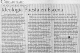 Ideología puesta en escena  [artículo] Juan Antonio Muñoz H.