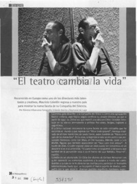 El teatro cambia la vida  [artículo] Ximena Villanueva