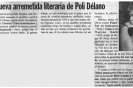 La Nueva arremetida literaria de Poli Délano