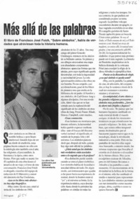 Más allá de las palabras  [artículo]