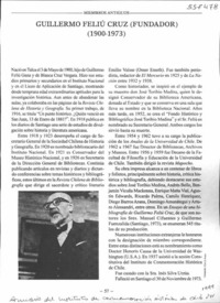 Guillermo Feliú Cruz (Fundador)  [artículo]