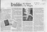 Rendidos al amor y la magia  [artículo] Jéssica Atal