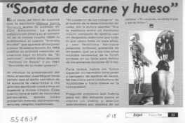 "Sonata de carne y hueso"  [artículo]