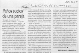 Paños sucios de una pareja  [artículo] Luis Alberto Mansilla