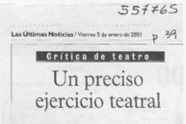 Un preciso ejercicio teatral  [artículo] Lady Macbeth