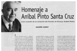 Homenaje a Aníbal Pinto Santa Cruz