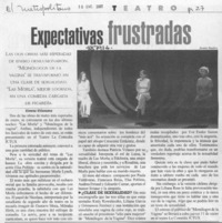 Expectativas frustradas  [artículo] Ximena Villanueva