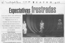 Expectativas frustradas  [artículo] Ximena Villanueva