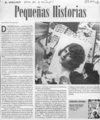 Pequeñas Historias  [artículo] Mario Valdovinos