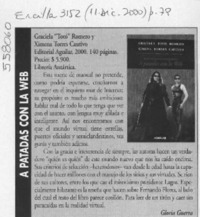 A patadas con la Web  [artículo] Gloria Guerra