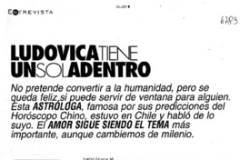 Ludovica tiene un sol adentro  [artículo] Loreto Novoa M.