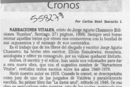 Narraciones vitales  [artículo] Carlos René Ibacache I.