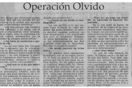 Operación olvido