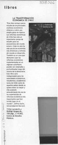 La Transformación económica de Chile  [artículo]