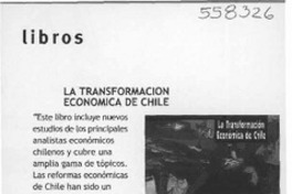 La Transformación económica de Chile  [artículo]