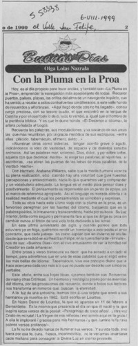 Con la pluma en la proa  [artículo] Olga Lolas Nazrala