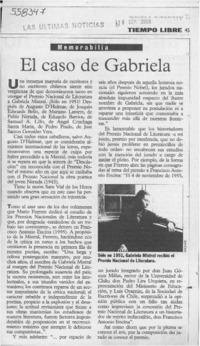 El Caso de Gabriela  [artículo]