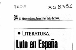 Luto en España  [artículo]