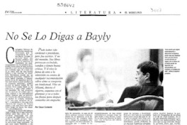 No se lo digas a Bayly  [artículo] Oscar Contardo