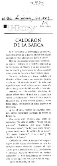Calderón de la Barca  [artículo] Fap