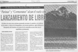 Lanzamiento de libro  [artículo] Juan Manuel Rivas