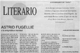 Astrid Fugellie o la enigmática claridad