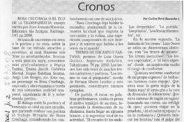 Cronos  [artículo] Carlos René Ibacache
