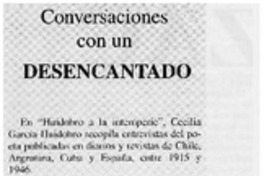 Conversaciones con un desencantado