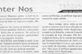 Inter Nos  [artículo] Enrique Neiman