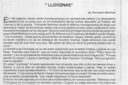 "Lloviznas "  [artículo] Rosa Cruchaga de Walker