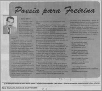 Poesía para Freirina