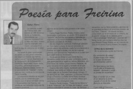 Poesía para Freirina