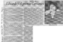 Edwards y el Premio Cervantes