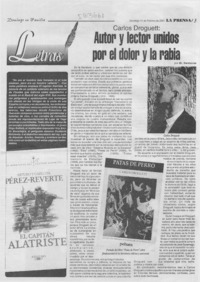 Autor y lector unidos por el dolor y la rabia