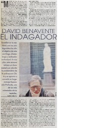 David Benavente el indagador