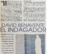 David Benavente el indagador