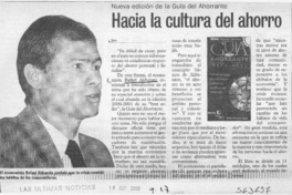 Hacia la cultura del ahorro  [artículo] Jira