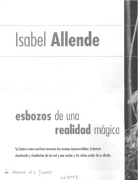 Isabel Allende, esbozos de una realidad mágica