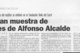 Preparan muestra de collages de Alfonso Alcalde