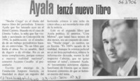 Ayala lanzó nuevo libro