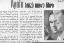 Ayala lanzó nuevo libro