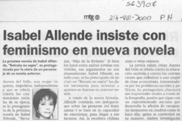 Isabel Allende insiste con feminismo en nueva novela
