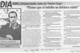 "Pienso que el indulto no debiera existir"