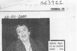 Isidora Aguirre revivió recuerdos