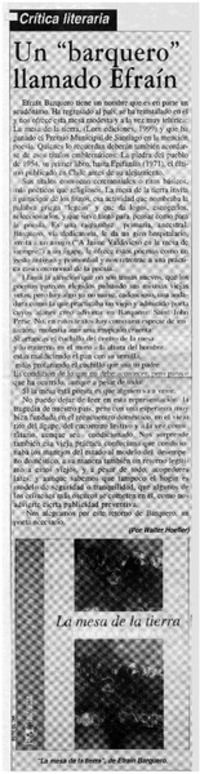 Un "barquero" llamado Efraín